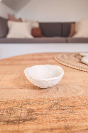 White Racu pinch bowls