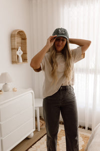 Mayclay x Brittany Ferns tee: Sand/Blush